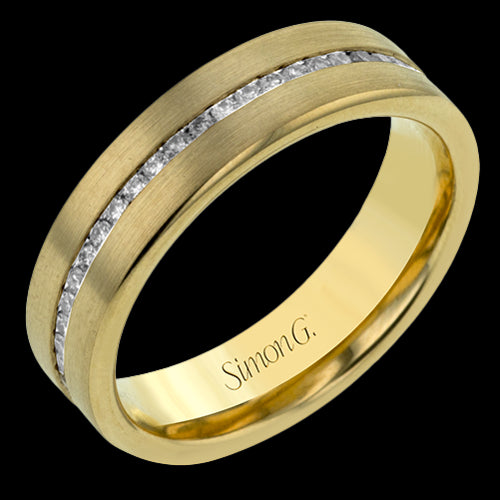 Men Ring in 14k Gold with Diamonds