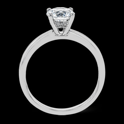 Engagement Ring in 18k Gold with Diamonds