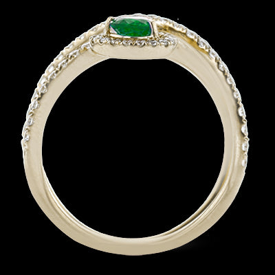 Color Ring in 18k Gold with Diamonds
