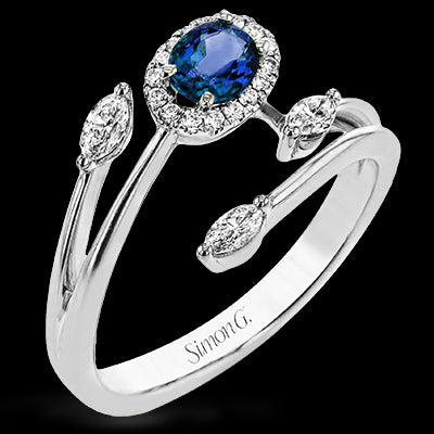 Color Ring in 18k Gold with Diamonds