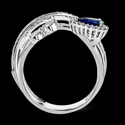 Color Ring in 18k Gold with Diamonds