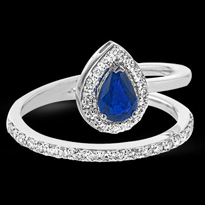 Color Ring in 18k Gold with Diamonds