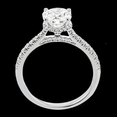 Engagement Ring in 18k Gold with Diamonds