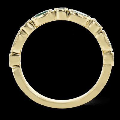 Color Ring in 18k Gold with Diamonds