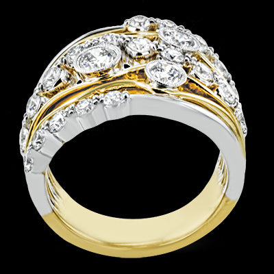 Right Hand Ring in 18k Gold with Diamonds