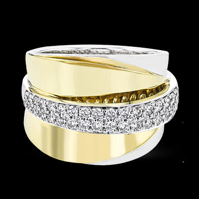 Right Hand Ring in 18k Gold with Diamonds