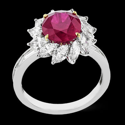 Color Ring in Platinum