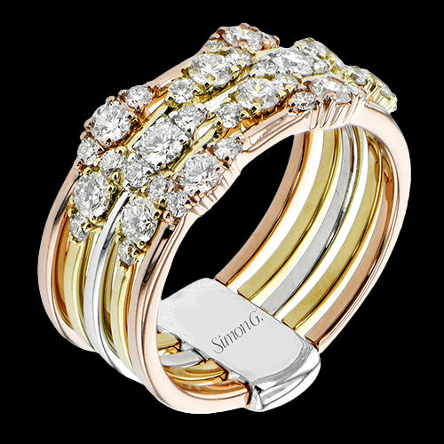 Right Hand Ring in 18k Gold with Diamonds