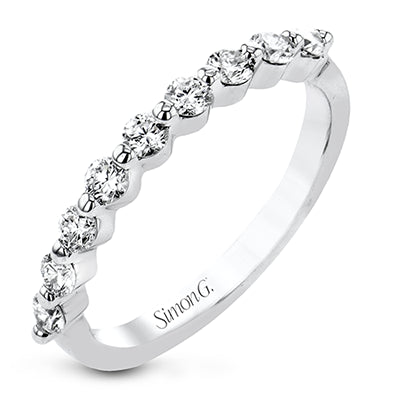 Wedding Band in 18k Gold with Diamonds