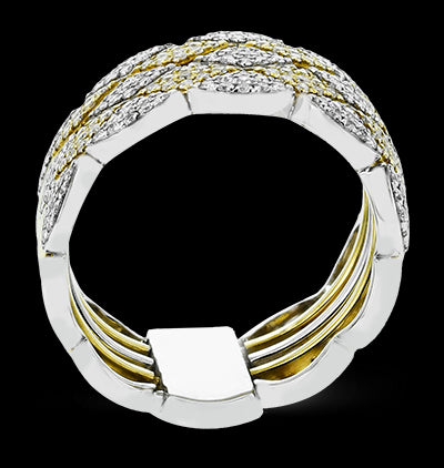 Right Hand Ring in 18k Gold with Diamonds