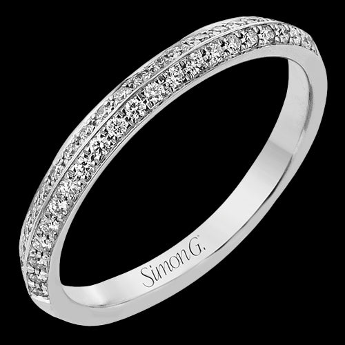 Wedding Band in 18k Gold with Diamonds