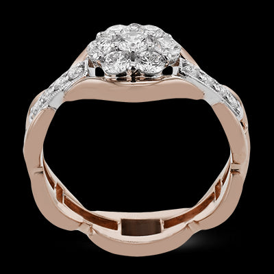 Right Hand Ring in 18k Gold with Diamonds