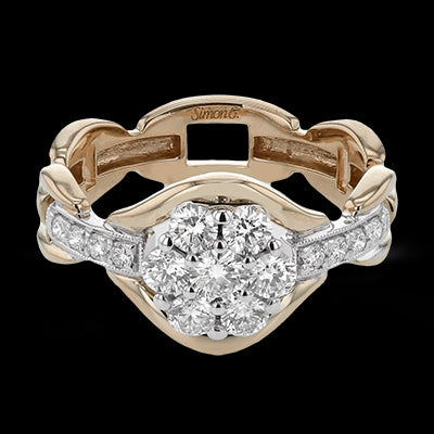 Right Hand Ring in 18k Gold with Diamonds
