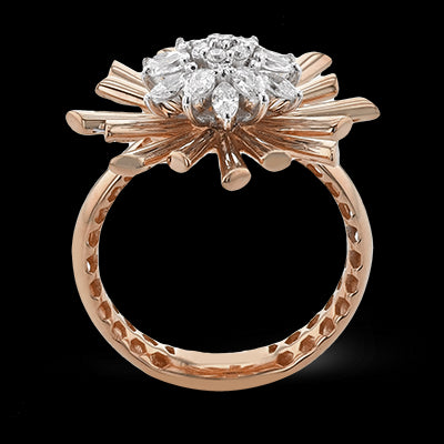 Right Hand Ring in 18k Gold with Diamonds