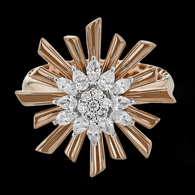 Right Hand Ring in 18k Gold with Diamonds