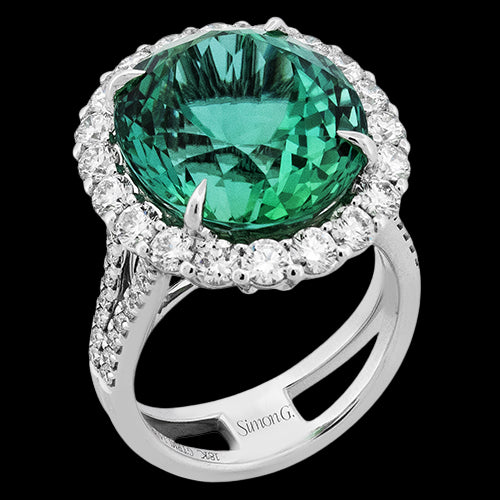 Color Ring in 18k Gold with Diamonds