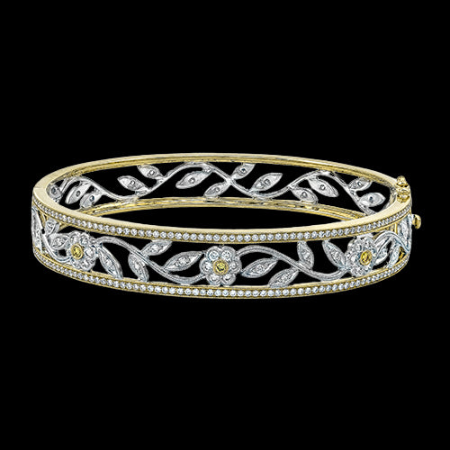 Bangle in 18k Gold with Diamonds