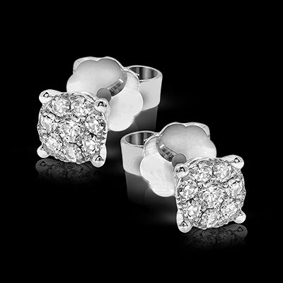 Earring in 18k Gold with Diamonds