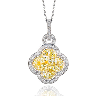 Pendant in 18k Gold with Diamonds