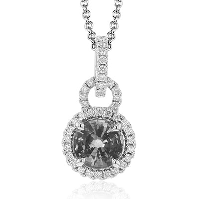Color Pendant in 18k Gold with Diamonds