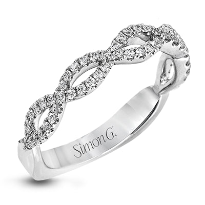 Wedding Band in 18k Gold with Diamonds