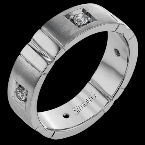 Men Ring in 14k Gold with Diamonds