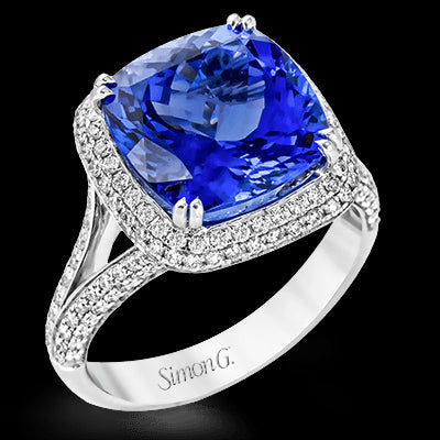 Color Ring in 18k Gold with Diamonds