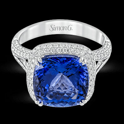 Color Ring in 18k Gold with Diamonds