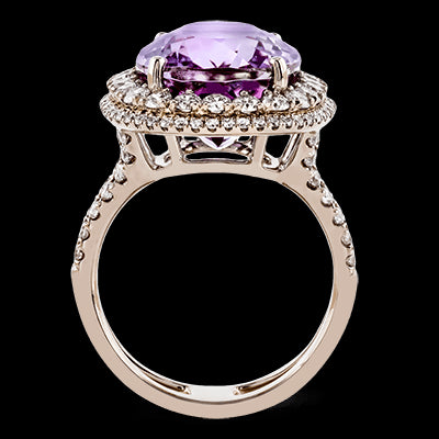 Color Ring in 18k Gold with Diamonds