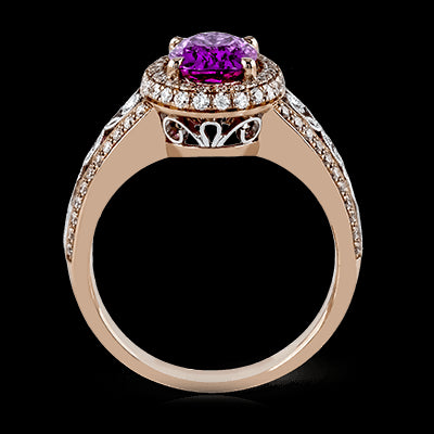 Color Ring in 18k Gold with Diamonds