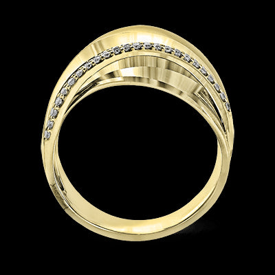 Right Hand Ring in 18k Gold with Diamonds