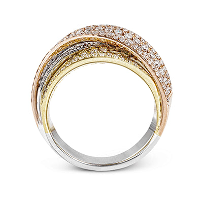 Right Hand Ring in 18k Gold with Diamonds