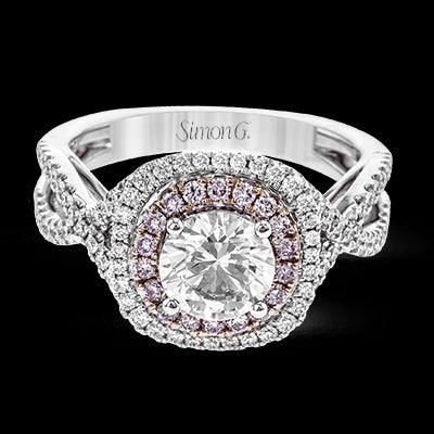 Engagement Ring in 18k Gold with Diamonds