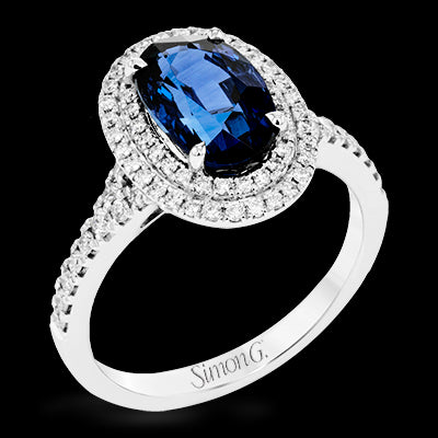 Color Ring in 18k Gold with Diamonds