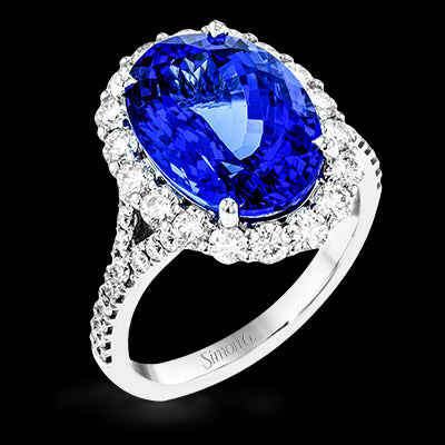 Color Ring in 18k Gold with Diamonds