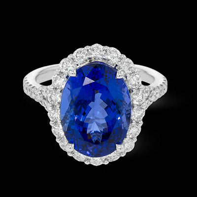 Color Ring in 18k Gold with Diamonds