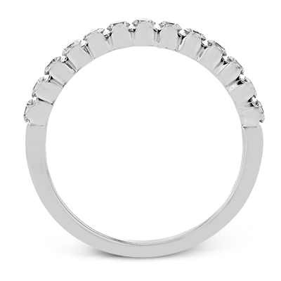 Wedding Band in 18k Gold with Diamonds