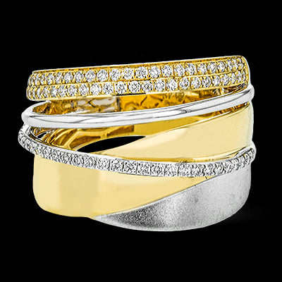 Right Hand Ring in 18k Gold with Diamonds