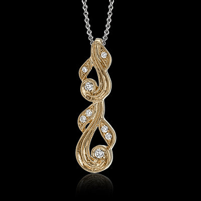 Pendant in 18k Gold with Diamonds