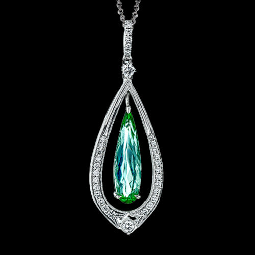 Color Pendant in 18k Gold with Diamonds