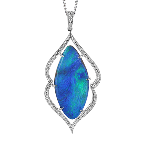 Color Pendant in 18k Gold with Diamonds