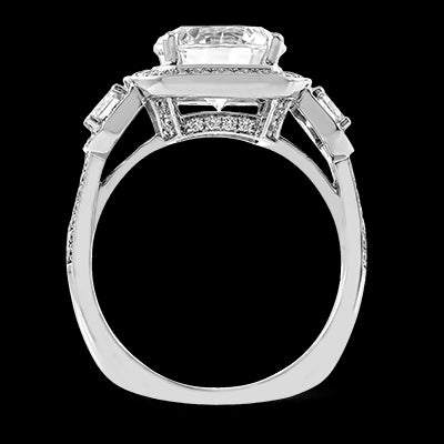 Engagement Ring in 18k Gold with Diamonds