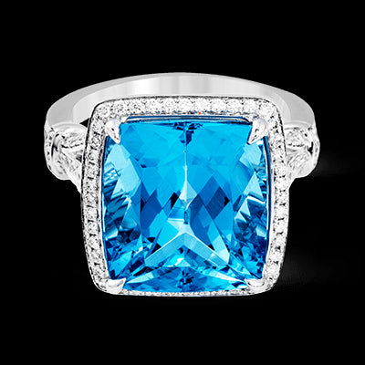 Color Ring in 18k Gold with Diamonds