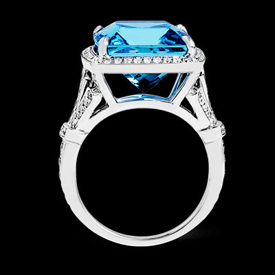 Color Ring in 18k Gold with Diamonds