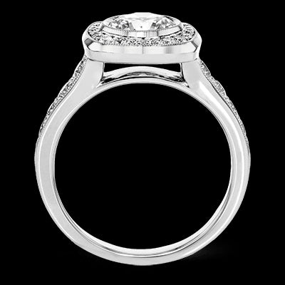 Engagement Ring in 18k Gold with Diamonds