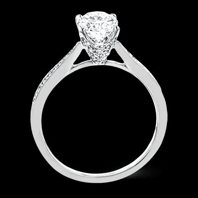 Engagement Ring in 18k Gold with Diamonds